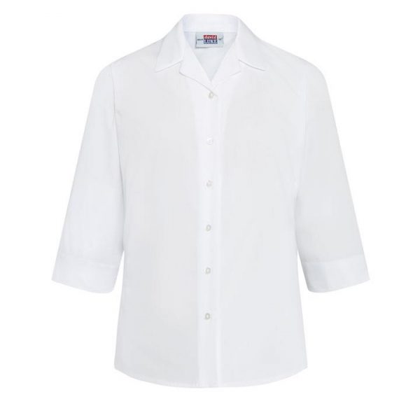 David Luke Girls 3/4 Sleeve Rever Blouse (Twin Pack)