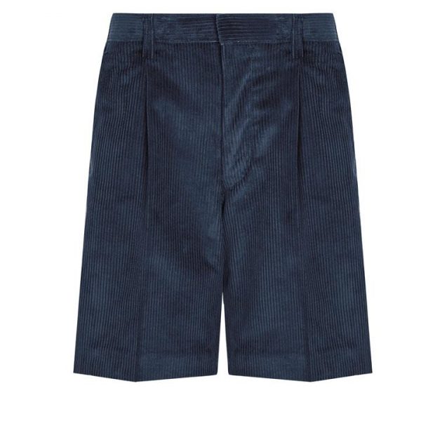 David Luke Bermuda Navy Cord Shorts
