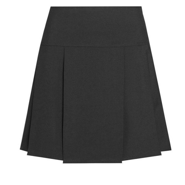 David Luke Drop Waist Pleated Skirt