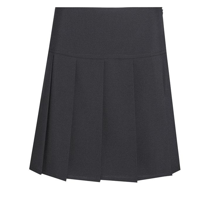 David Luke Drop Waist Knife Pleat Skirt - The School Shop UK