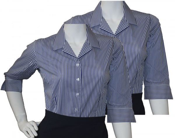 Prince Henry's 3/4 Pinstripe Sixth Form Blouses (Twin Pack)