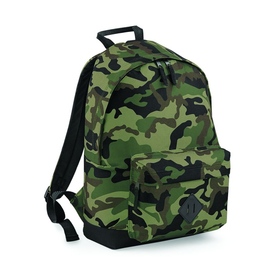 BagBase Camo Backpack The School Shop UK
