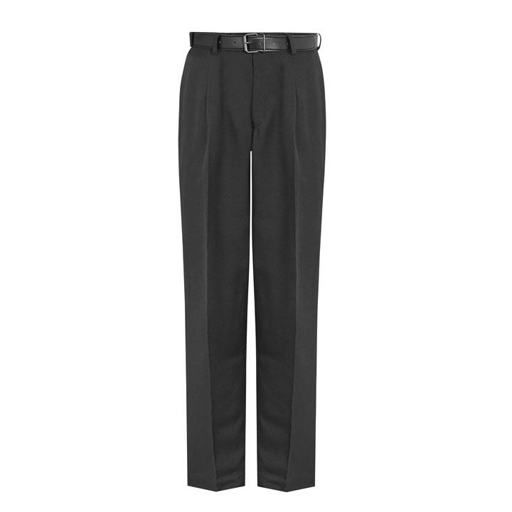 David Luke Senior Single Pleat Trousers - The School Shop UK