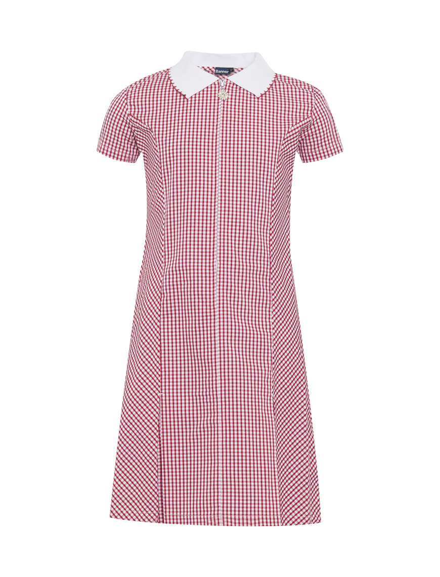 red gingham school dress