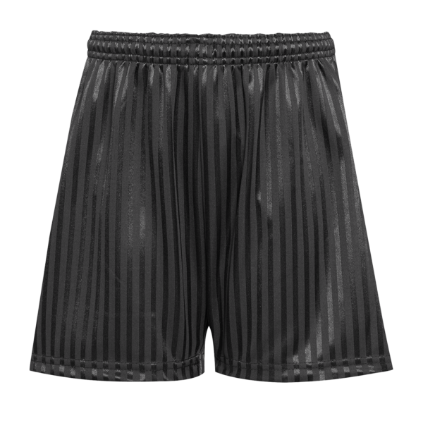 Polyester Black Shadow Stripe Short