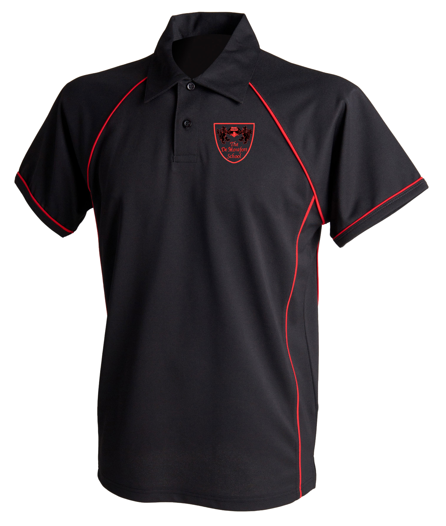 The De Montford School GCSE Black Sports Polo - The School Shop UK