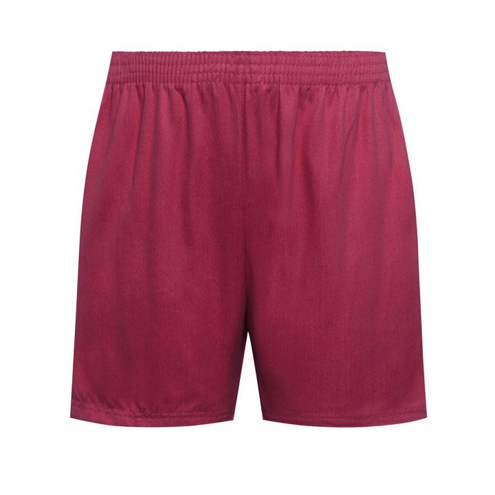David Luke Classic Sport Short (Brushed Polycotton) - Maroon, 26