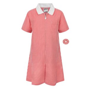 ZECO Gingham Summer Dress - Red, 42