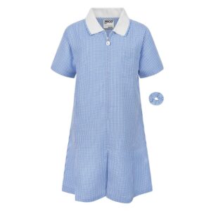 ZECO Gingham Summer Dress - Sky, 42